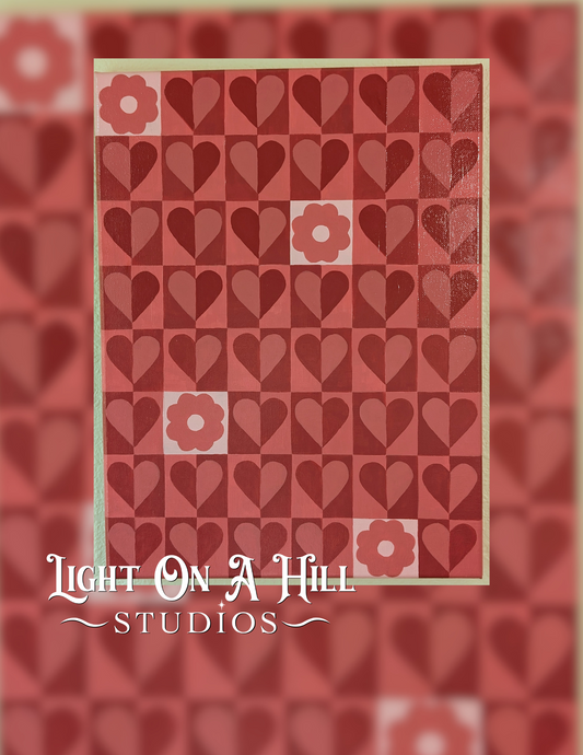 4 the Love Original Canvas 12x16”