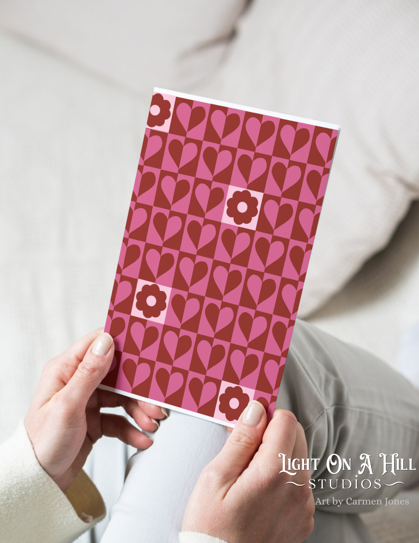 4 the love Greeting card