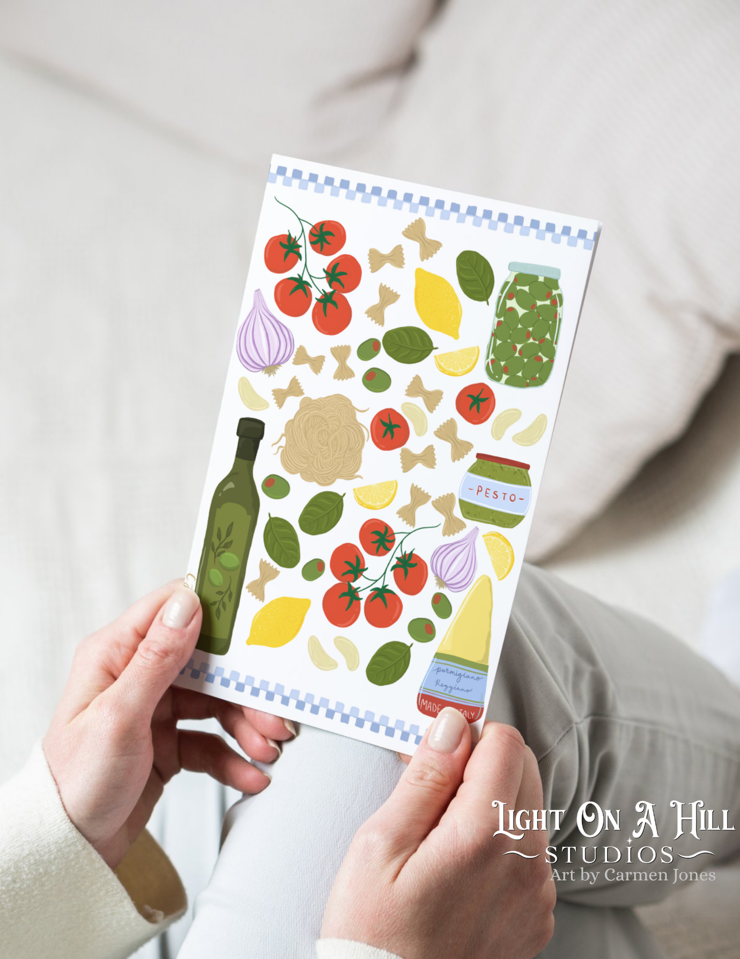 Pasta night Greeting card