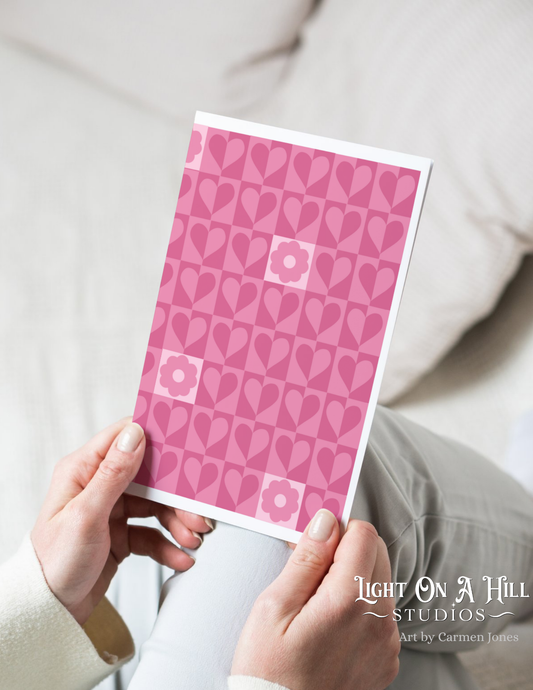 4 the love Greeting card