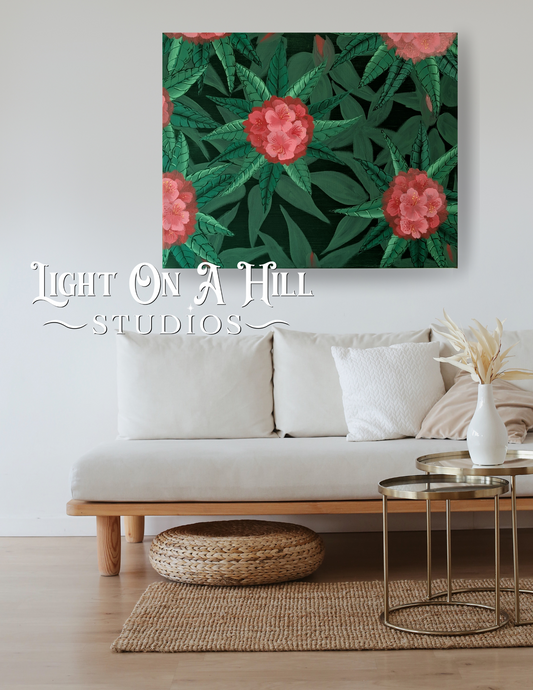 Peek of Spring Canvas 16x20”
