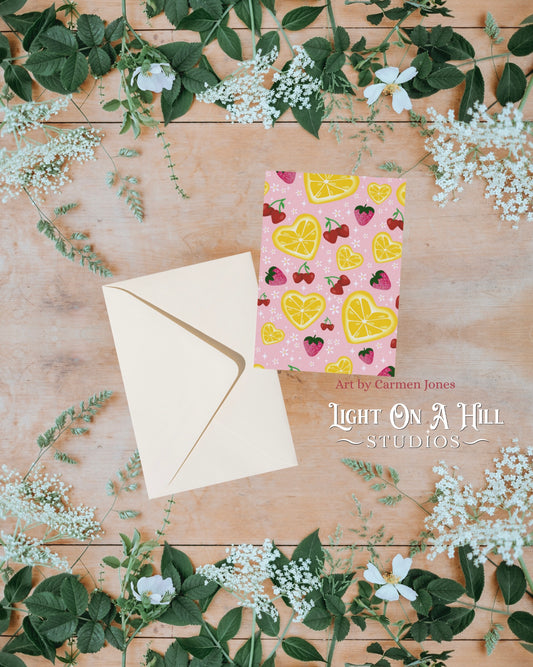 Lemon love Greeting card